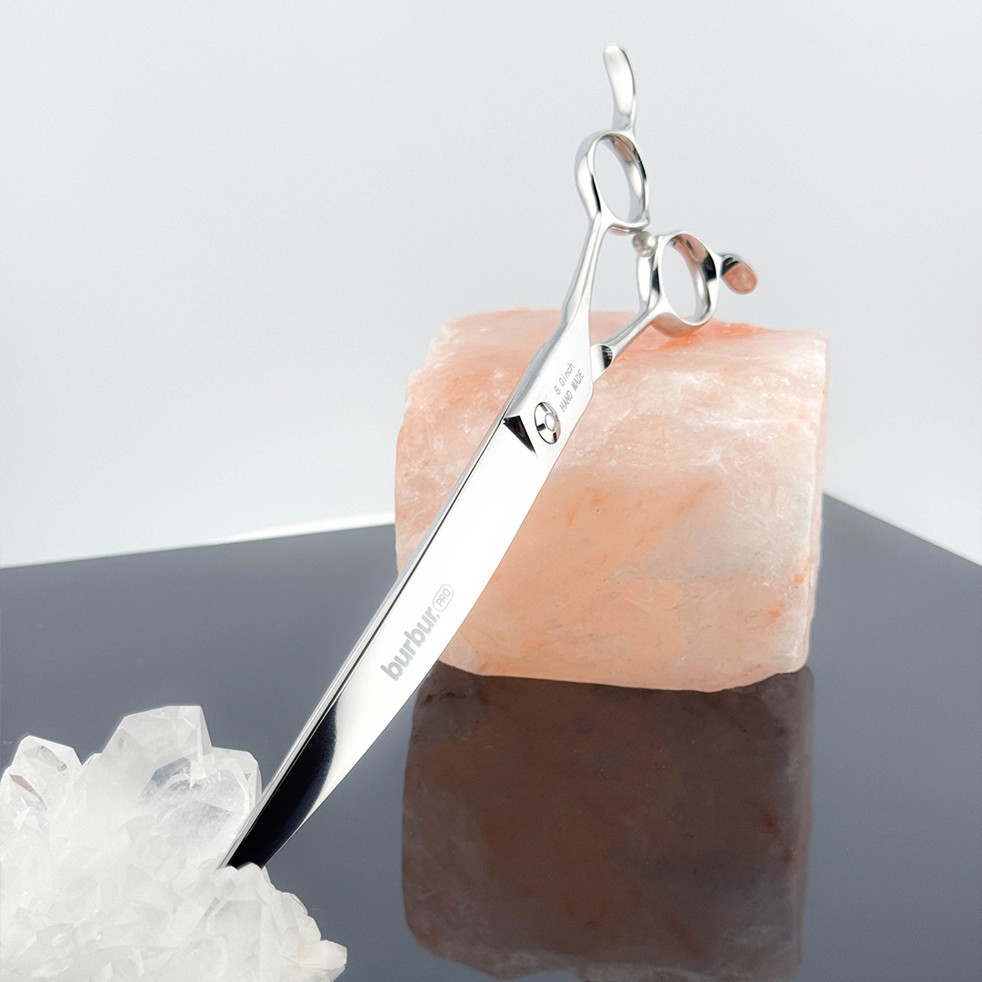 Scissors-Eclipse-Curve-Pro-8_ Groomerské Nožnice Burbur Pro Supreme curve 6.5´´ (zaoblené) – Obrázok 1