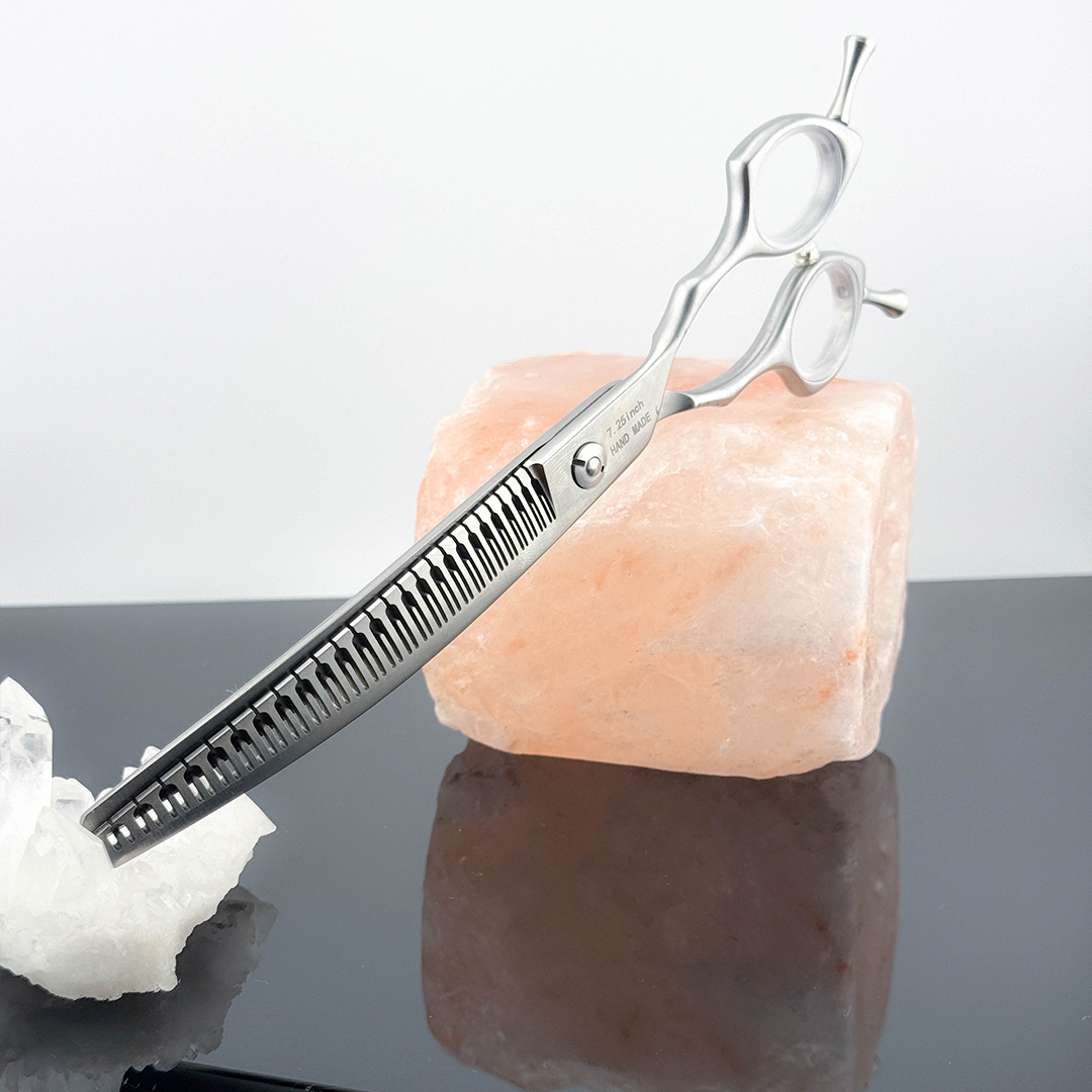 Scissors-Miyagi-curve-725_ Groomerské Nožnice Burbur Pro Scissors Miyagi Curve 7,25´´ (zaoblené) – Obrázok 1